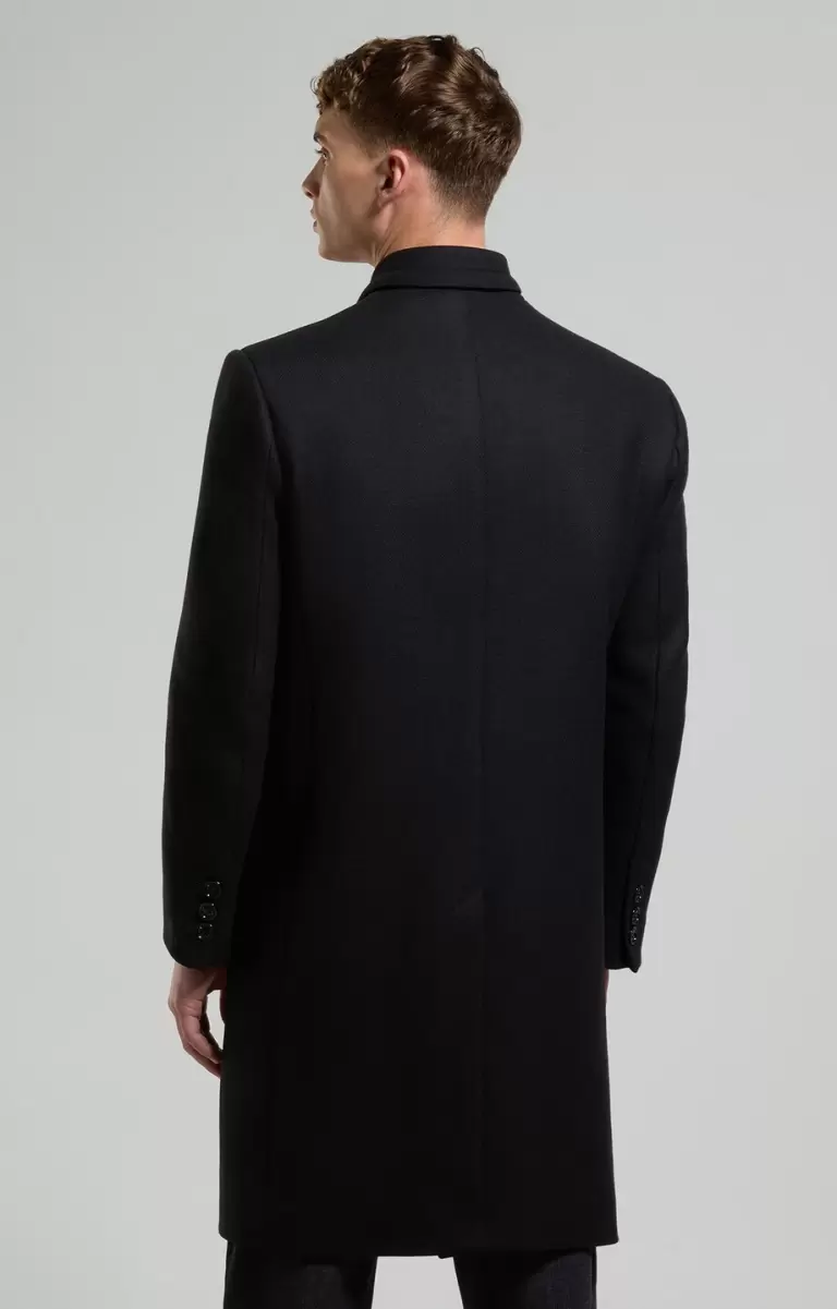 Homme Blazers & Vestes Bikkembergs Men's Coat In Technical Wool Black - 2