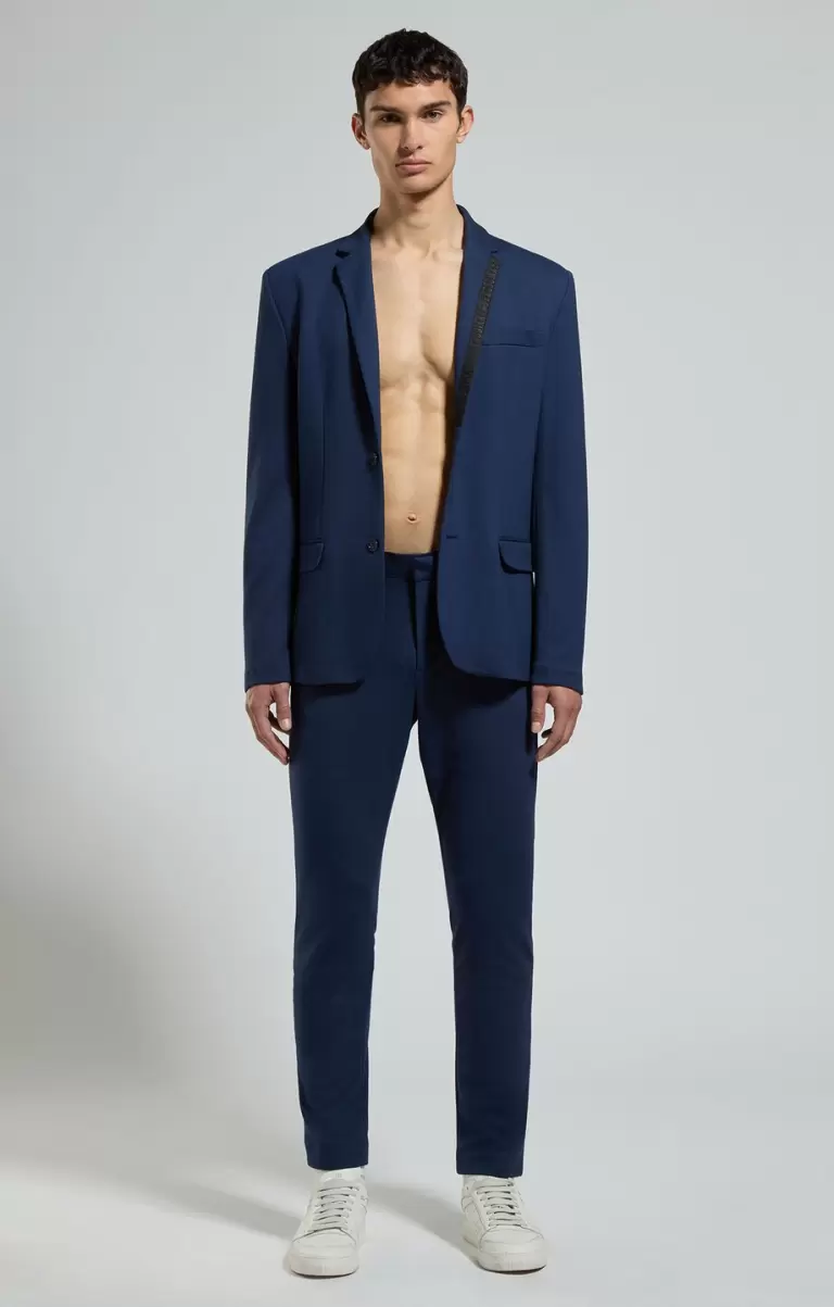 Homme Bikkembergs Punto Milano Men's Blazer Blazers & Vestes Dress Blues - 3