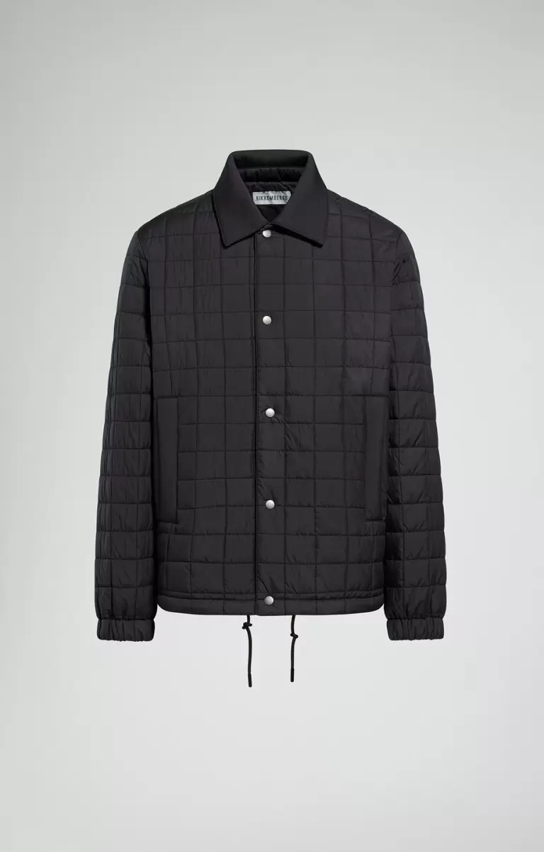 Bikkembergs Homme Men's Quilted Jacket Blazers & Vestes Black - 1