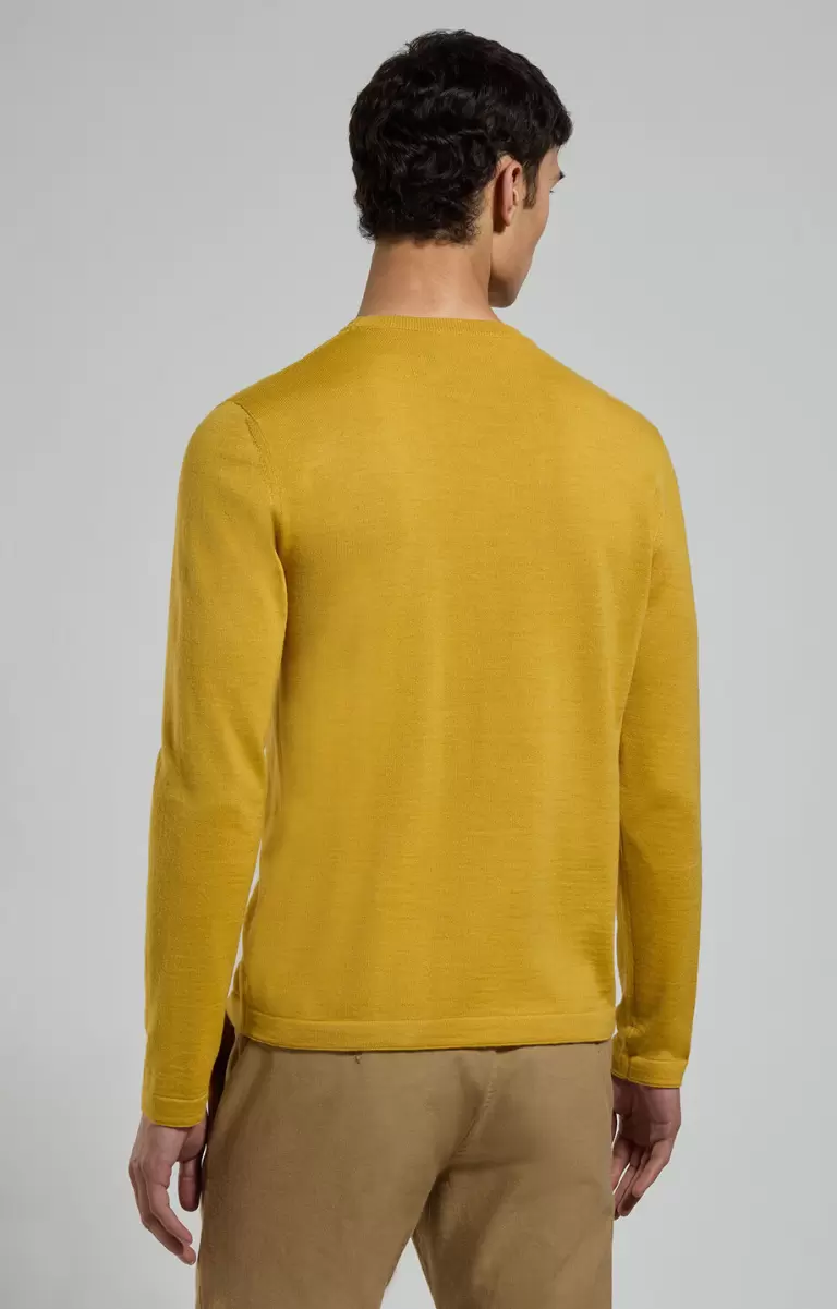 Tricots Bikkembergs Homme Men's Sweater With Jacquard Logo Sauterne - 2