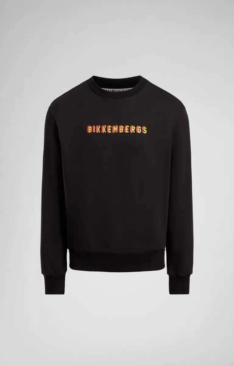 Survêtements Black Homme Men's Sweatshirt With Gamer Print Bikkembergs - 1