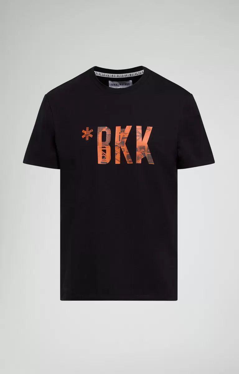 Bikkembergs T-Shirts Black Homme Men's Print T-Shirt - 1