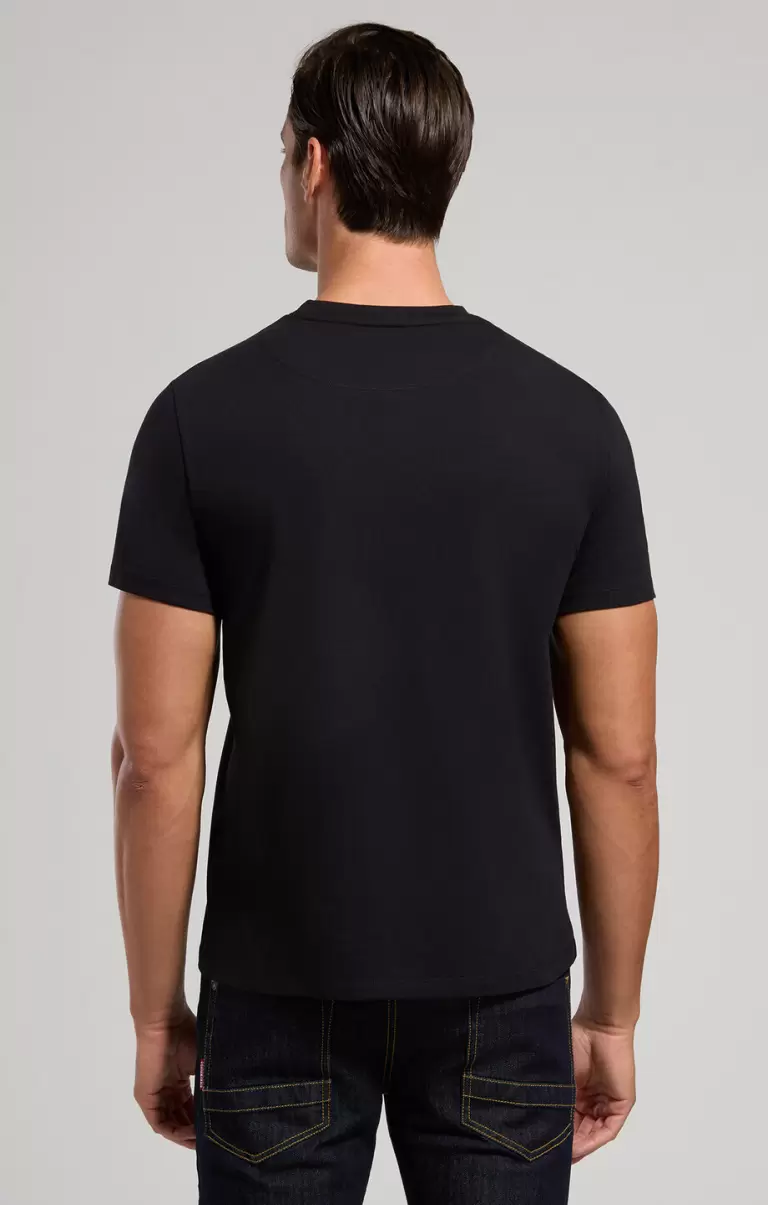 Bikkembergs T-Shirts Black Homme Men's Print T-Shirt - 2