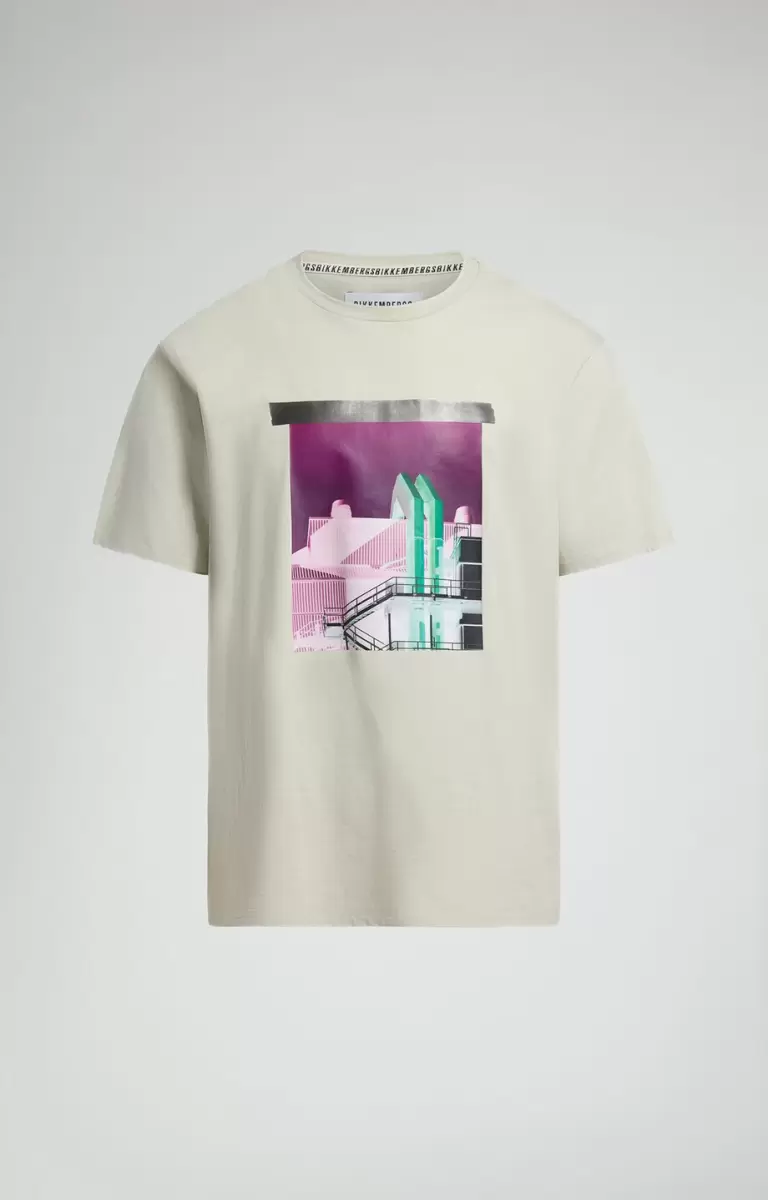 Smoke Men's Print T-Shirt Homme T-Shirts Bikkembergs - 1