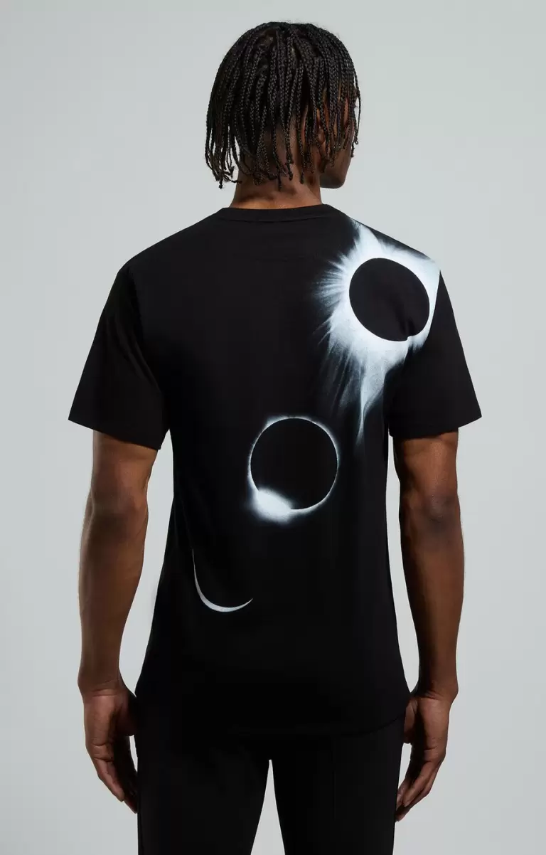 Men's Print T-Shirt Homme Black T-Shirts Bikkembergs - 2