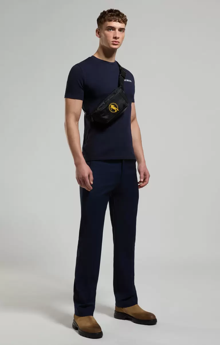 Men's T-Shirt With Neon Print Dress Blues T-Shirts Homme Bikkembergs - 3