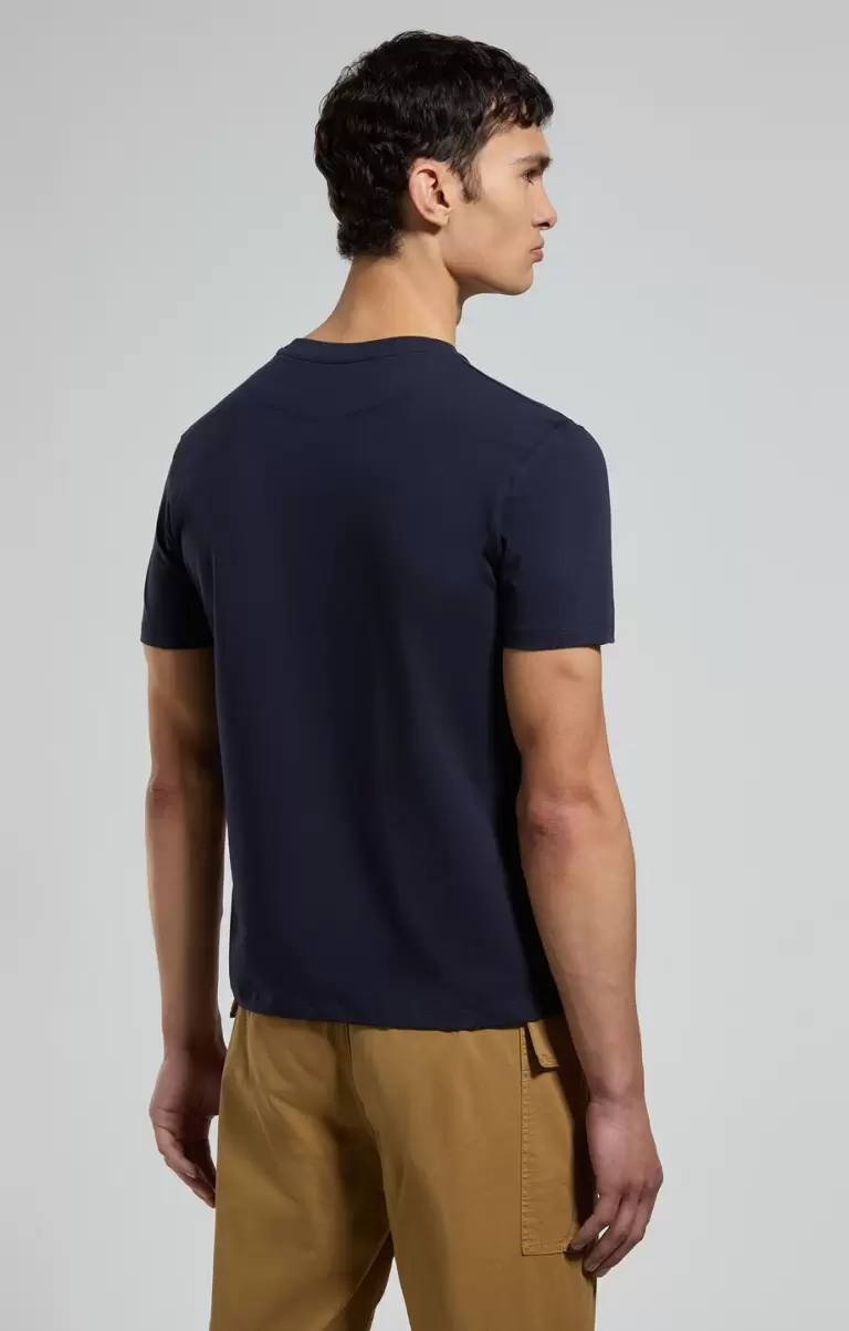 Homme Men's Print T-Shirt T-Shirts Bikkembergs Dress Blues - 2