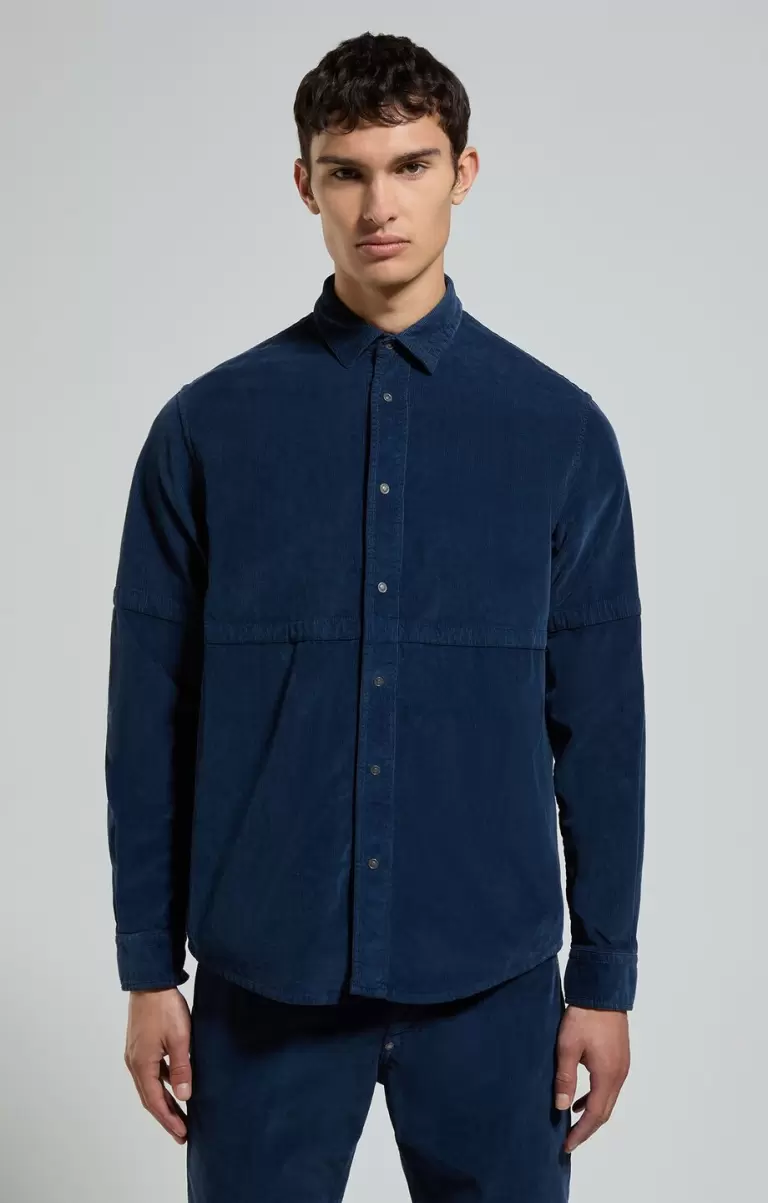 Dress Blues Chemises Corduroy Shirt Bikkembergs Homme - 4