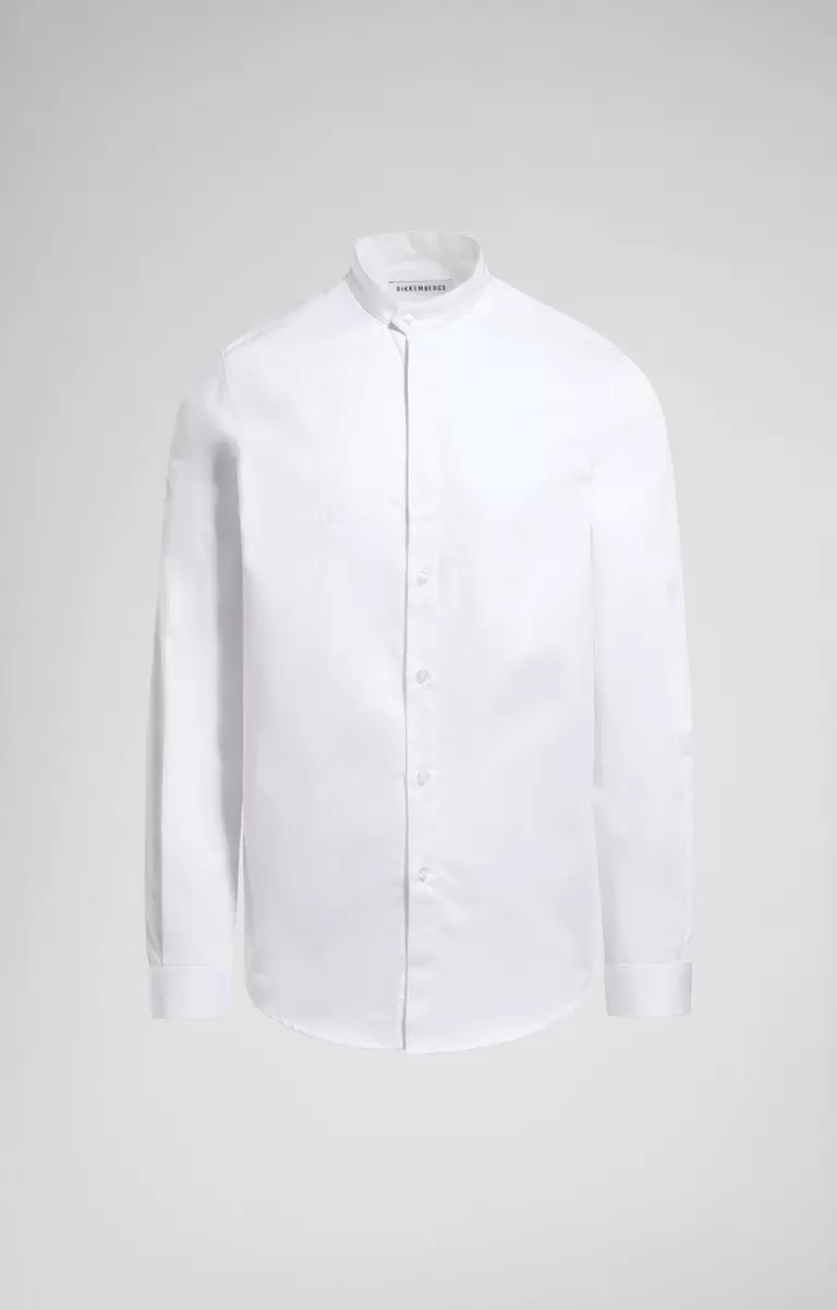 Bikkembergs Men's Shirt With Stitching Homme White Chemises - 1