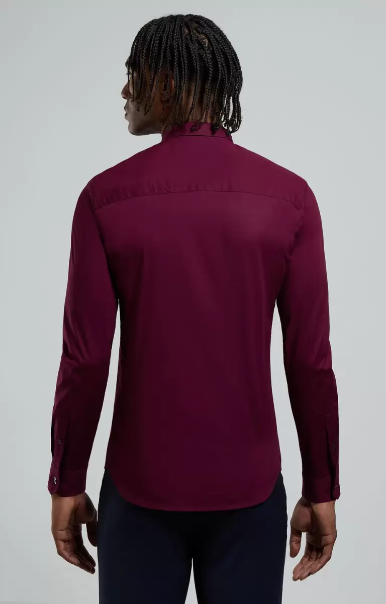 Men's Shirt With Tab Potent Purple Chemises Homme Bikkembergs - 2