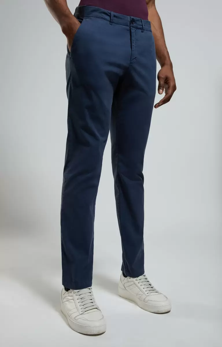 Bikkembergs Jeans Homme Dress Blues Stretch Cotton Men's Pants