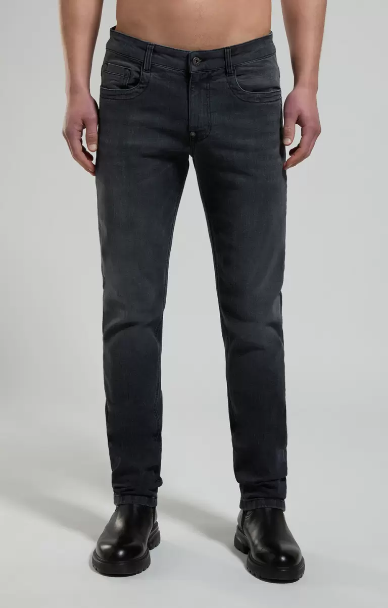 Homme Bikkembergs Jeans Black Slim Fit Men's Jeans - 4
