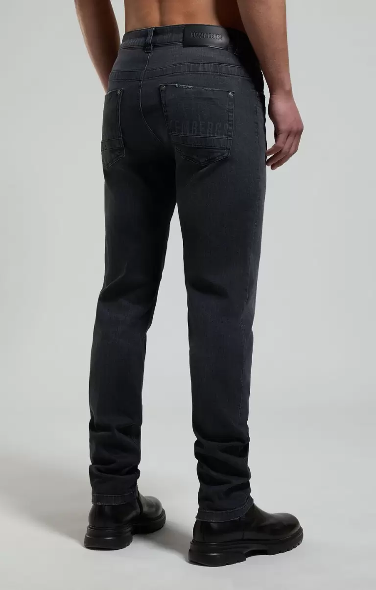 Slim Fit Men's Jeans Bikkembergs Homme Black Jeans - 2