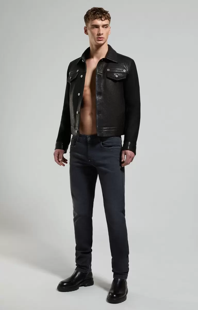 Slim Fit Men's Jeans Bikkembergs Homme Black Jeans - 3