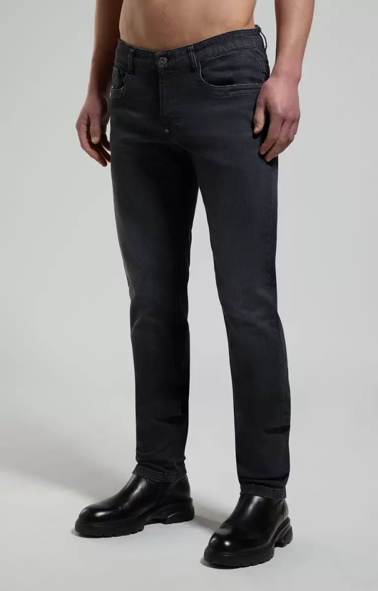 Slim Fit Men's Jeans Bikkembergs Homme Black Jeans - 4