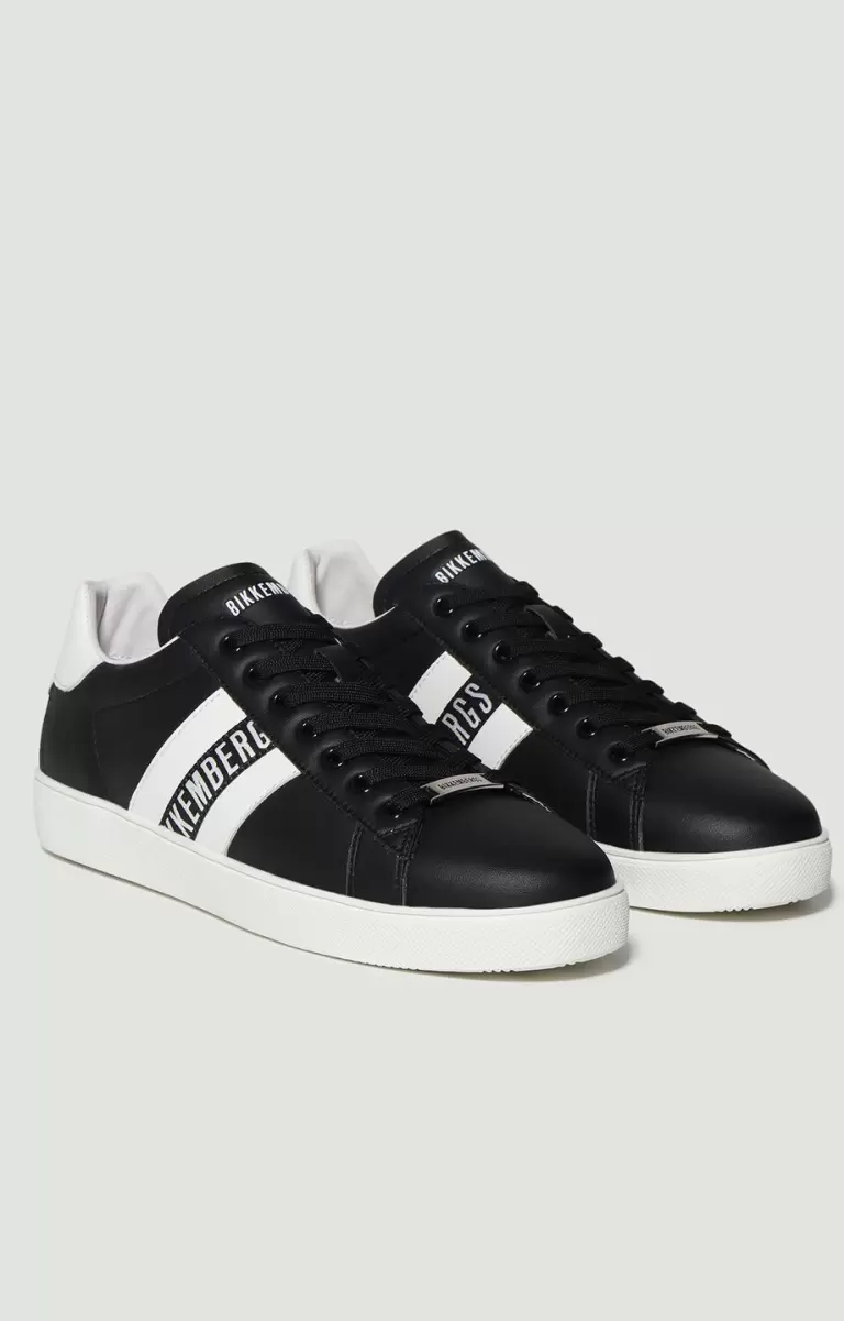 Men's Sneakers - Recoba M Sneakers Homme Bikkembergs Black/White