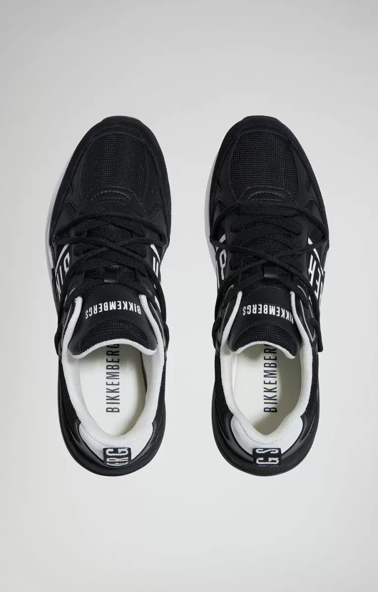 Black/White Homme Bikkembergs Sneakers Dunga M Men's Sneakers - 3