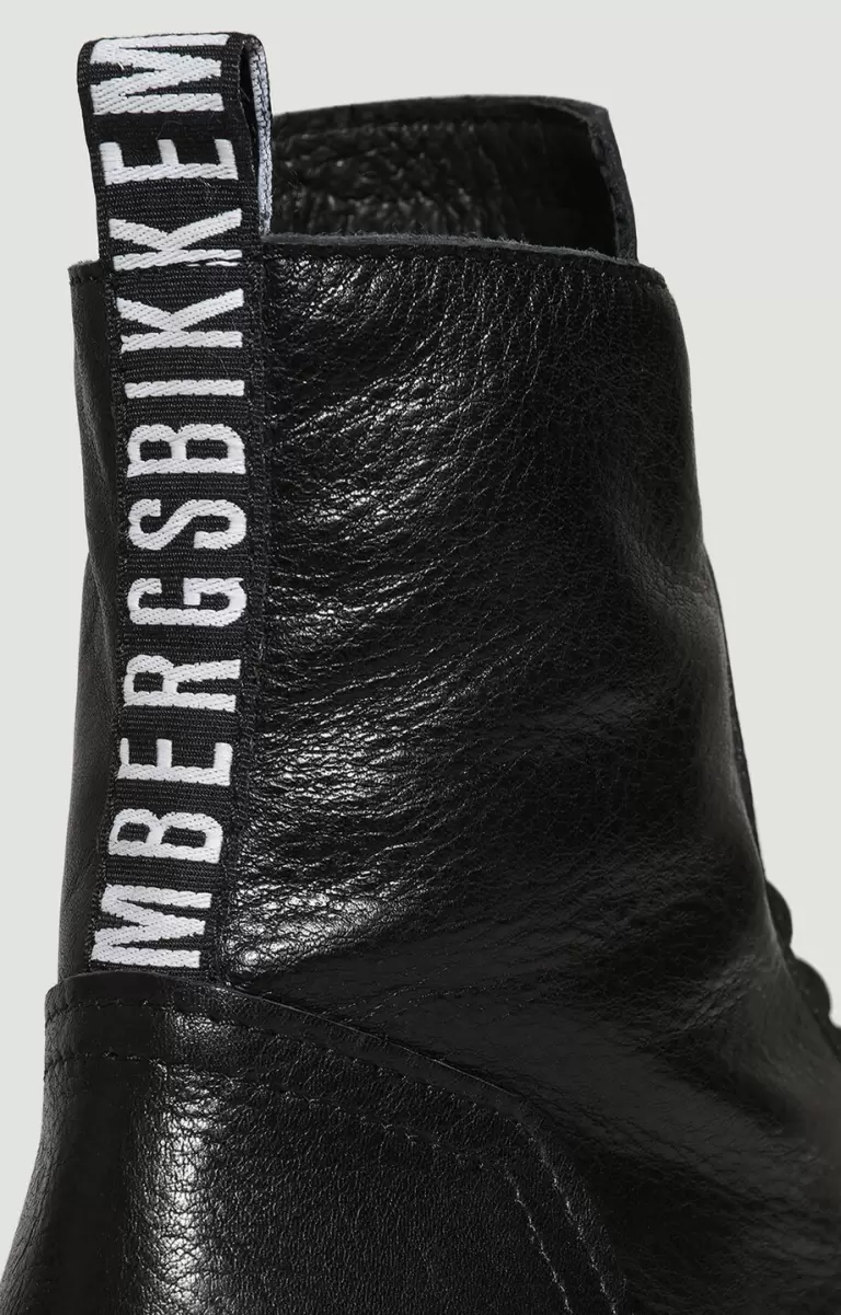 Men's Leather Ankle Boots - Bik Man Bottes Bikkembergs Black Homme - 3