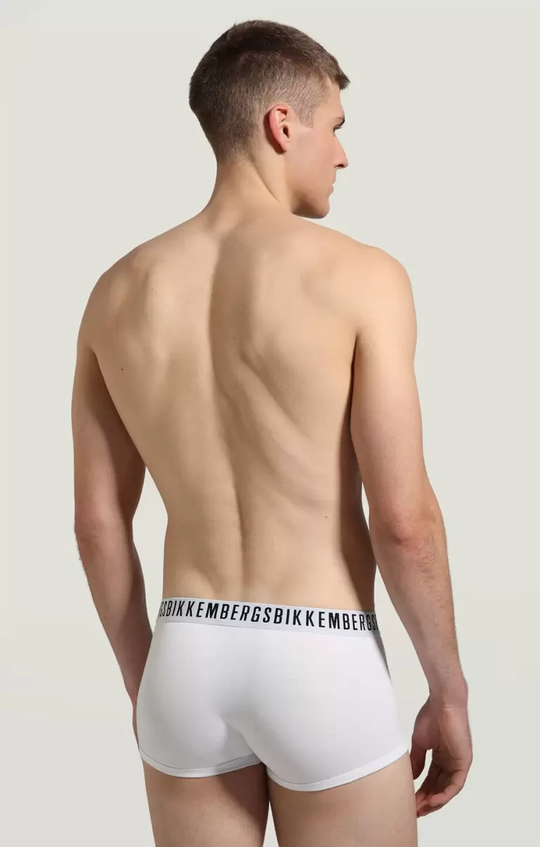 White Boxers Bikkembergs Homme 3-Pack Men's Boxers In Stretch Cotton - 1