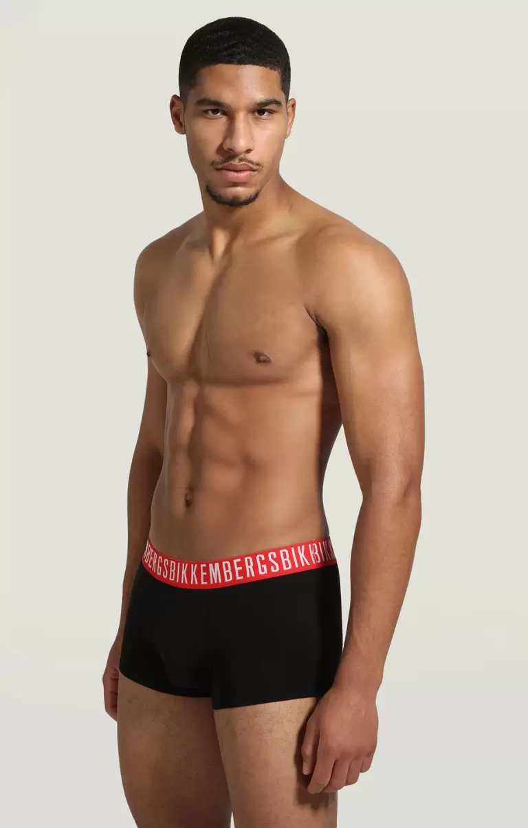 Boxers 2-Pack Men's Boxers In Organic Cotton Black Bikkembergs Homme