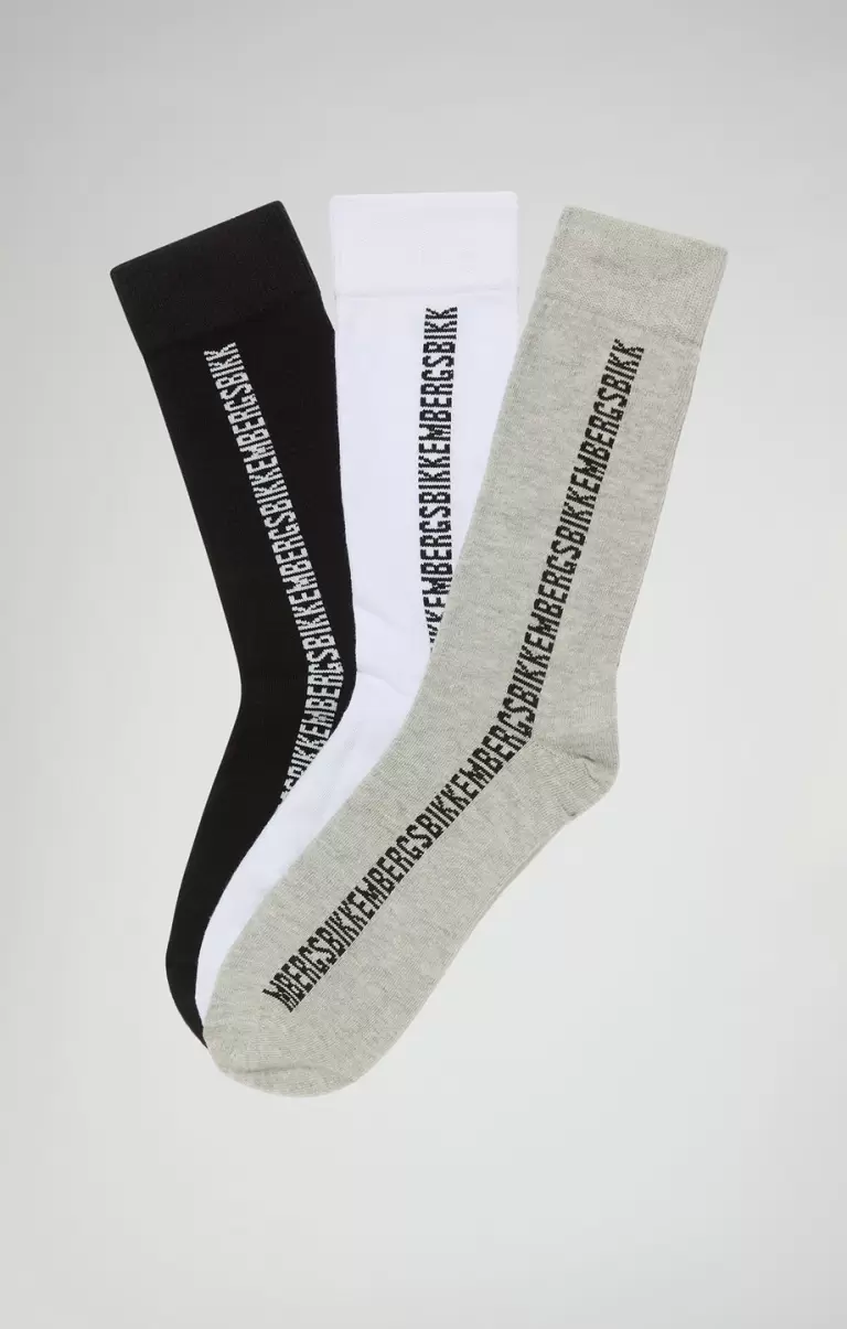 Homme Chaussettes Multicolor Bikkembergs 3-Pack Unisex Athletic Socks - 1