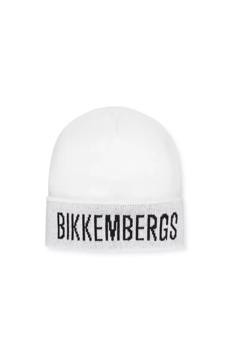 Chapeaux Bikkembergs White Hat Logo Homme