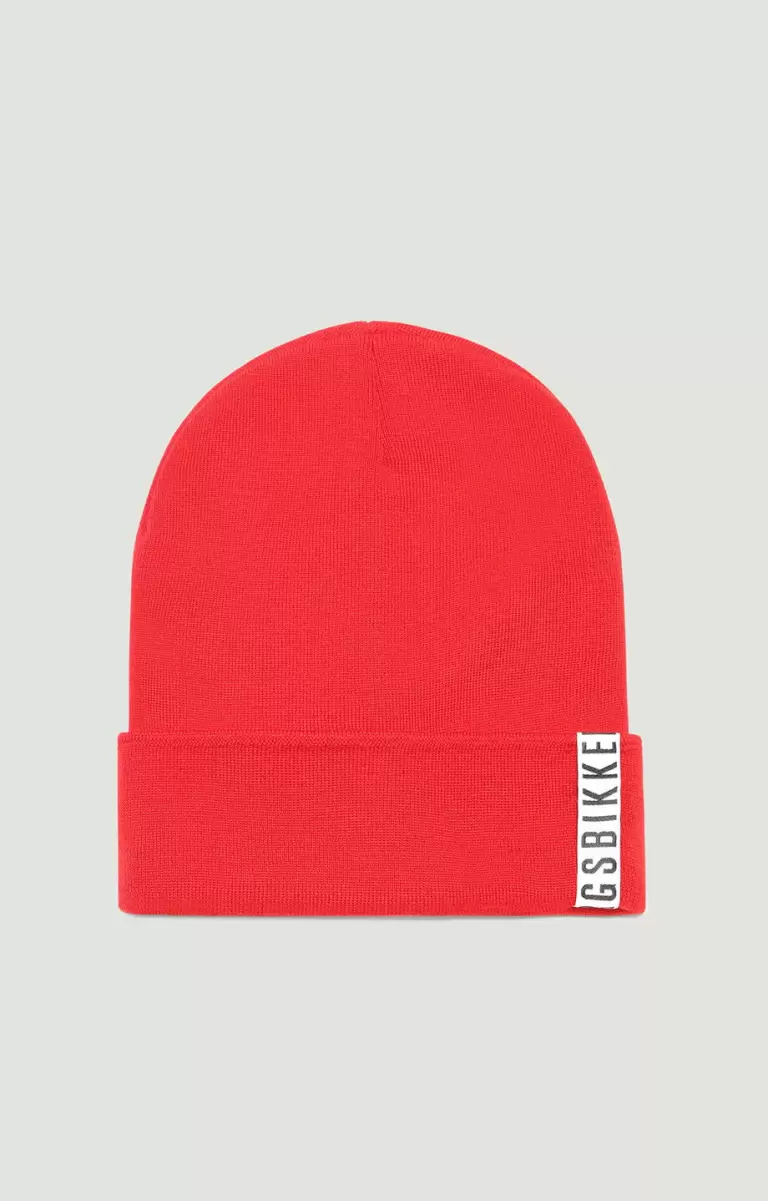 Red Homme Chapeaux Bikkembergs Men's Hat With Tape
