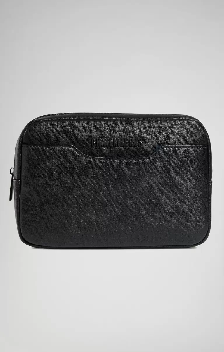 Black Bikkembergs Briand Men's Clutch Bag Homme Sacs