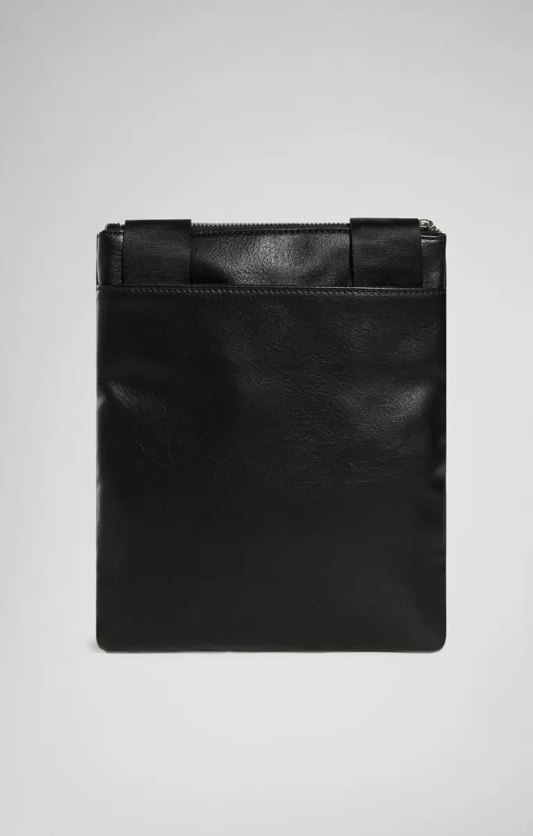 Black Bikkembergs Homme Eric Men's Flat Crossbody Bag Sacs - 1