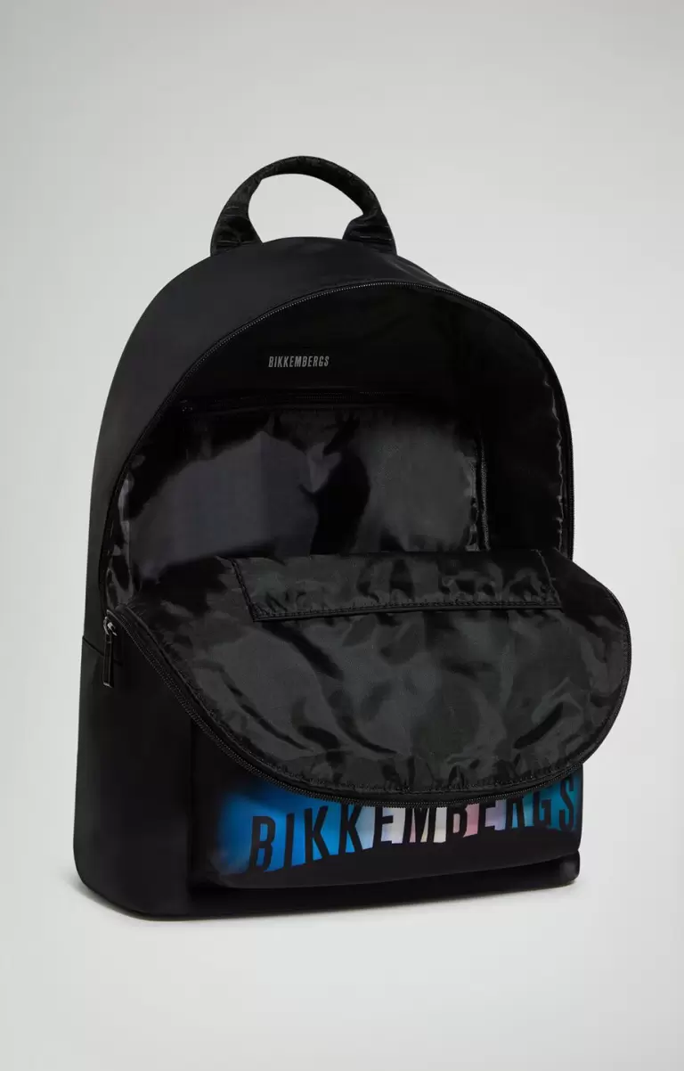 Men's Backpack Bkk-Star Print Bikkembergs Black Sacs À Dos Homme - 2
