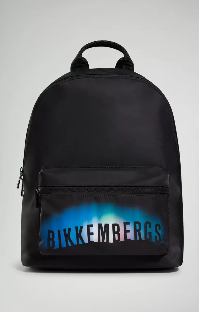 Men's Backpack Bkk-Star Print Bikkembergs Black Sacs À Dos Homme