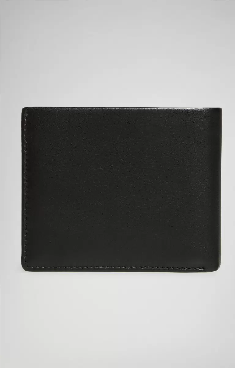 Black Homme Bikkembergs Men's Wallet With Embossed Logo Portefeuilles - 1