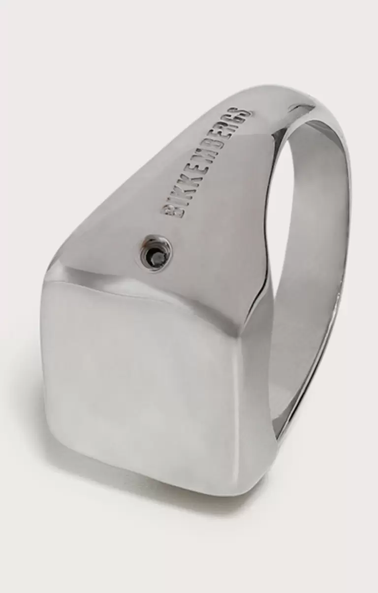 Bikkembergs Homme Bijoux Men's Chevalier Ring With Diamond White - 1