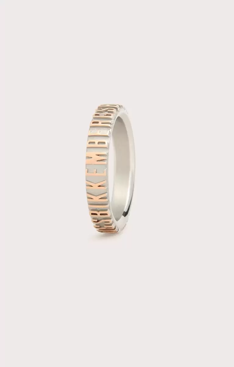 290 Homme Bijoux Bikkembergs Unisex Ring With Embossed Lettering
