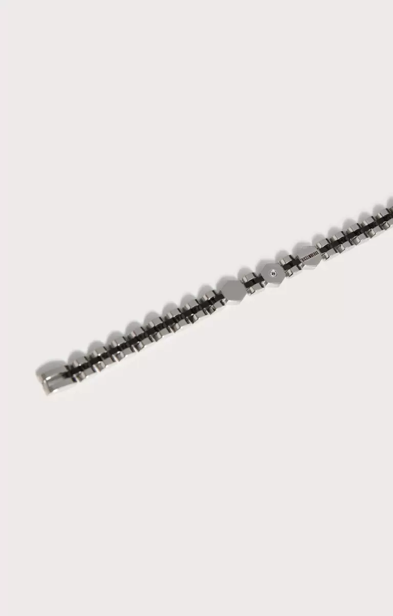 Men’s Chain Bracelet With Diamond 086 Homme Bijoux Bikkembergs - 1