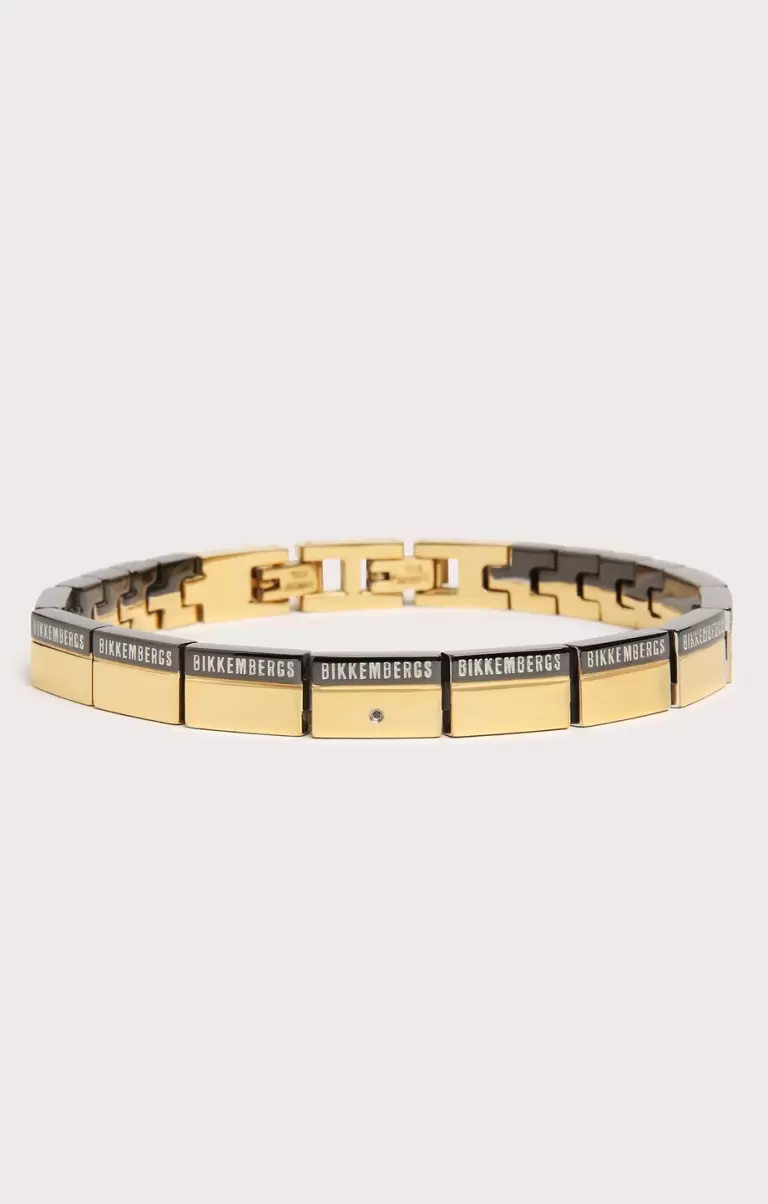 Homme Bikkembergs Men's Bracelet With Diamond Bijoux 250