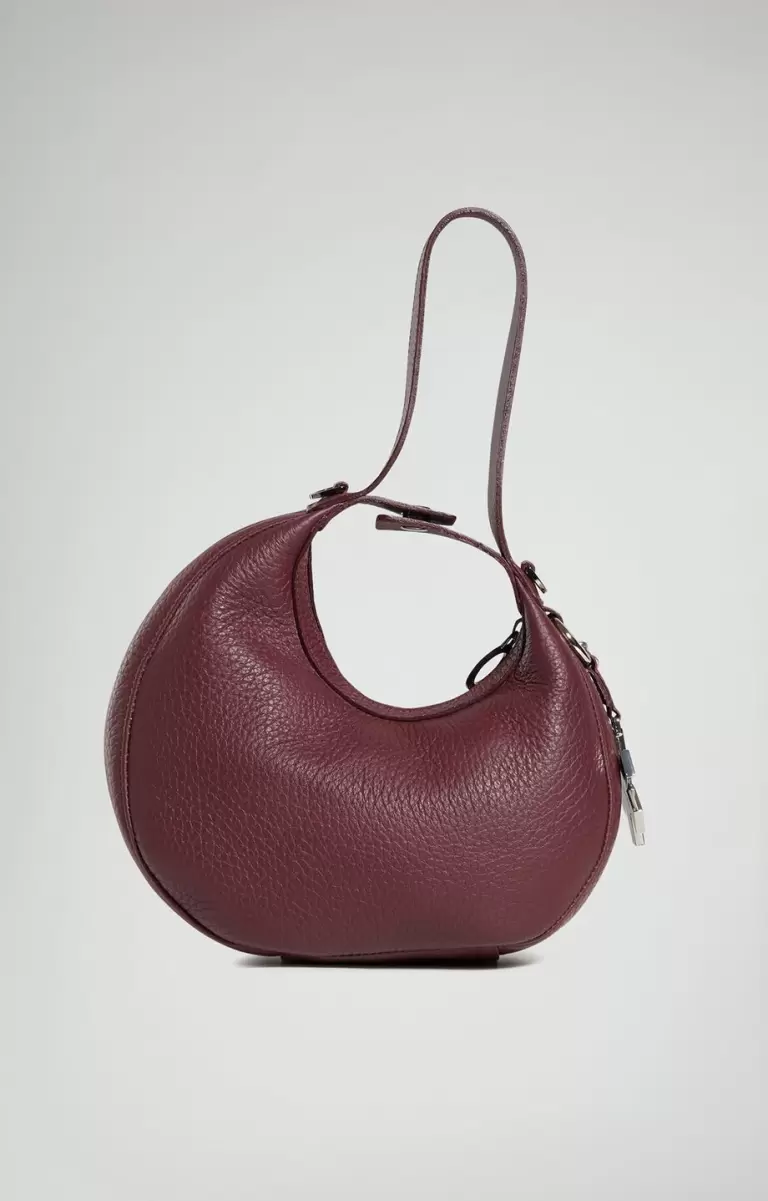 Burgundi Bikkembergs Bkk Star Women's Leather Mini Bag Femme Sacs - 1