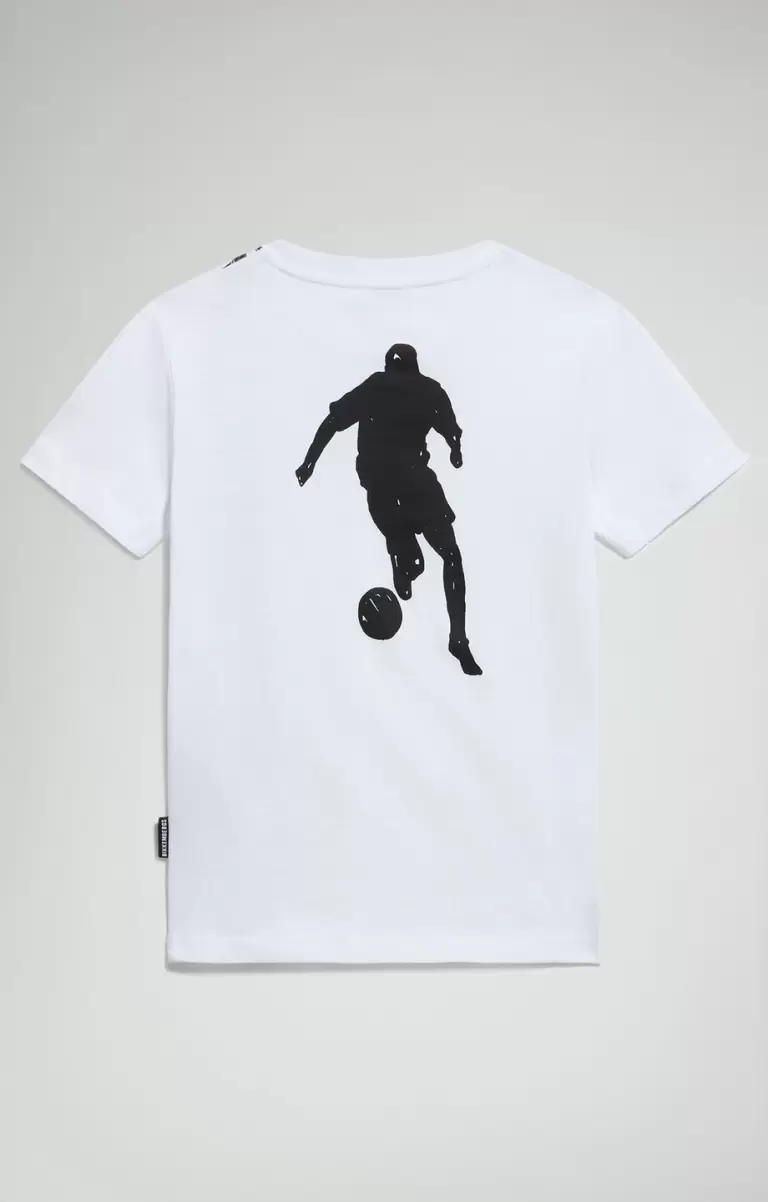 White Enfant Boy's Print T-Shirt T-Shirts Bikkembergs - 1