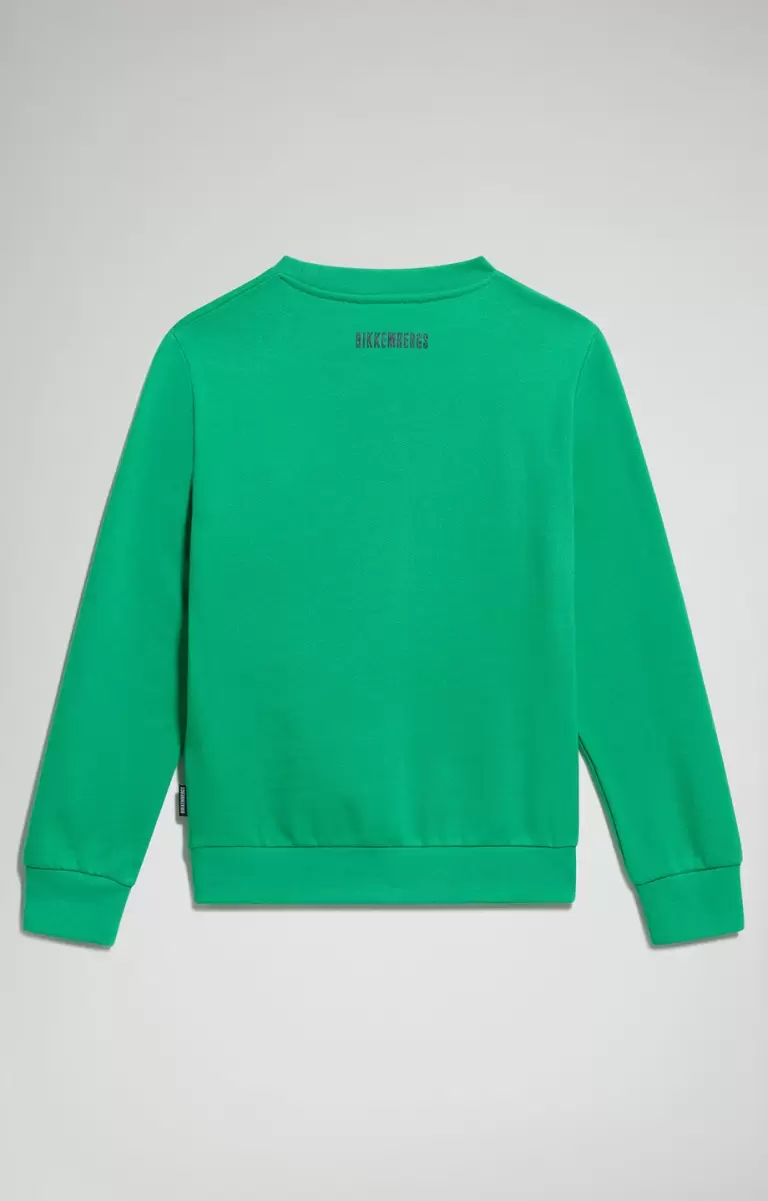 Bikkembergs Enfant Boy's Fleece Sweatshirt Green Vestes - 1
