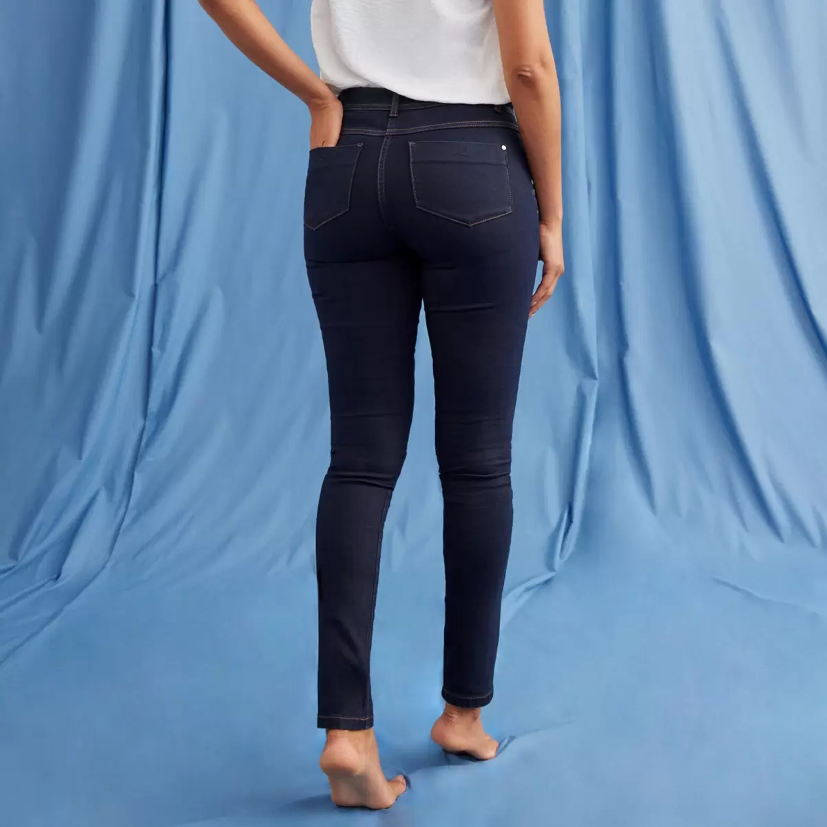 Prix Discount Femme Blue Black Grain De Malic Jeans Jean Slim London Femme - 1