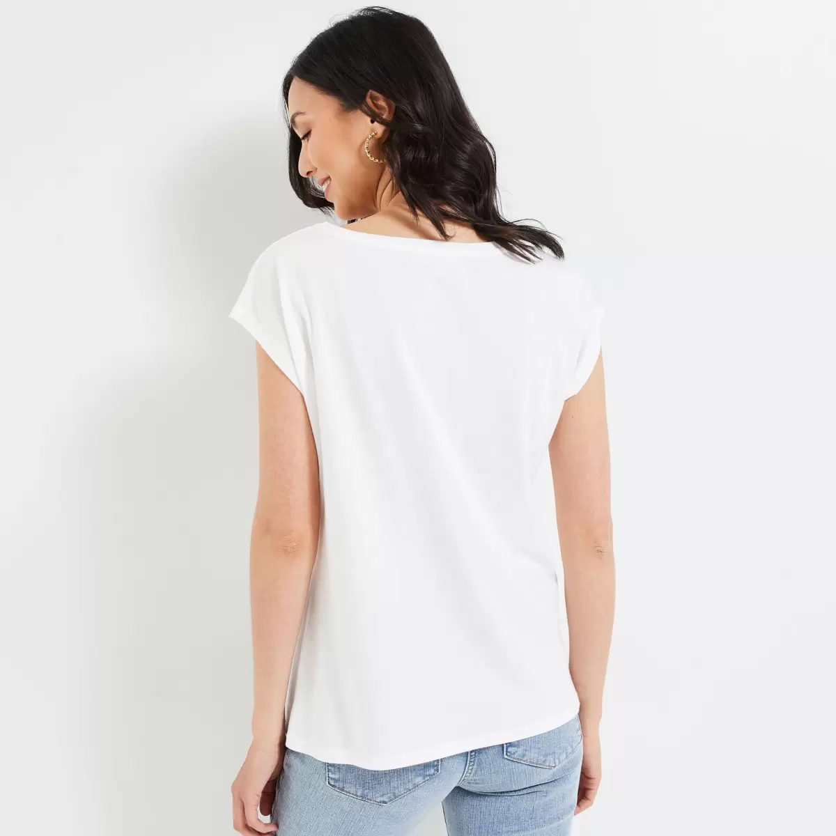 Grain De Malic Élégant Tshirt Print Femme T-Shirts & Tops Femme Blanc Casse - 1