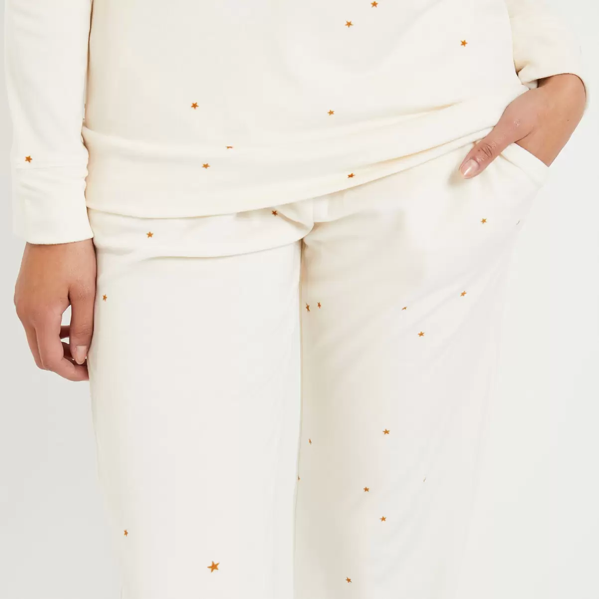Grain De Malic Pantalon Pyjama Femme Femme Ecru Classique Homewearnew - 2