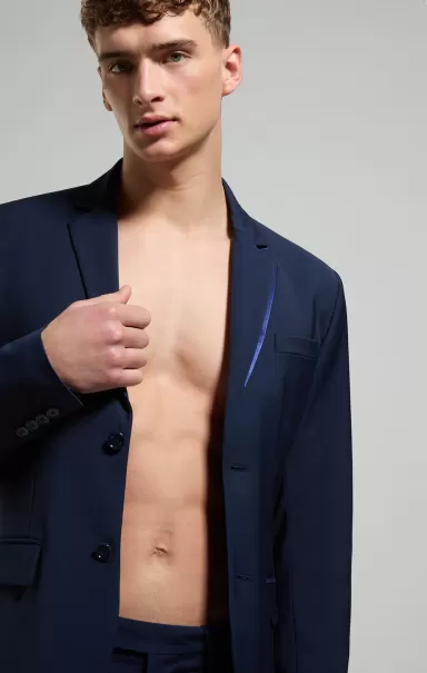 Blazers & Vestes Dress Blues Men's Jacket With Satin Detail Homme Bikkembergs