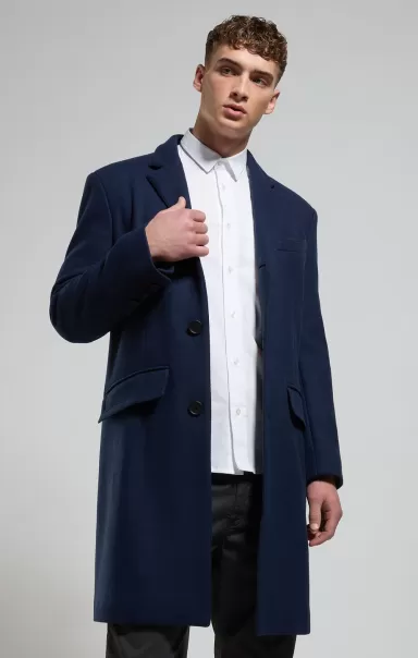 Men's Coat With Chain Print Dress Blues Blazers & Vestes Homme Bikkembergs