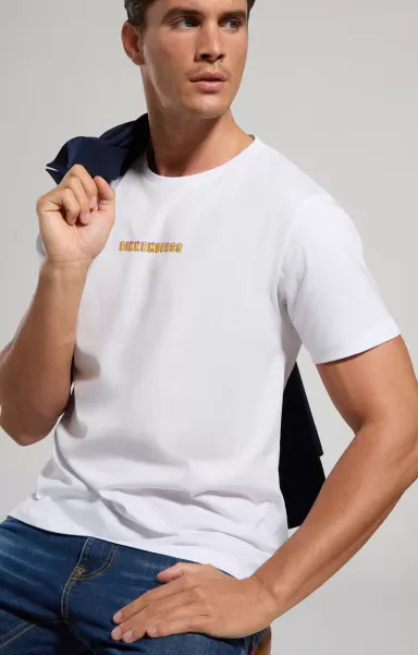 T-Shirts Homme Bikkembergs Men's T-Shirt With Gamer Print White