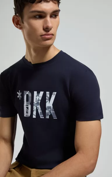 Homme Men's Print T-Shirt T-Shirts Bikkembergs Dress Blues