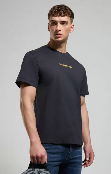 Bikkembergs Homme T-Shirts Pirate Black Men's T-Shirt With Gamer Print