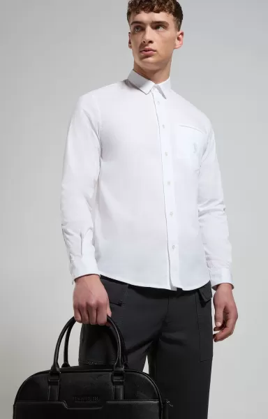 Bikkembergs White Men's Player Shirt Chemises Homme