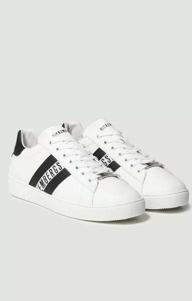 Homme Bikkembergs Men's Sneakers - Recoba M White/Black Sneakers