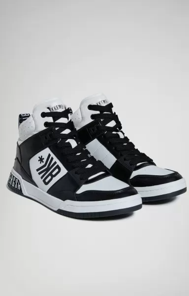 Sneakers Bikkembergs Homme Shaq M Holographic Men's Sneakers Black/White